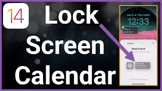 How To Add Calendar To iPhone Lock Screen [upl. by Ettevram]