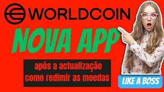 worldcoins como redimir na versão nova [upl. by Ahseina261]