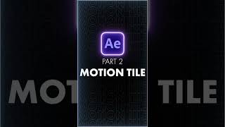 AE tutorial part 2  motion tile aftereffects adobe tutorial motion shorts [upl. by Lazor]