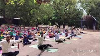 10th International Yoga Day Celebration at KV Donimalai [upl. by Robena]