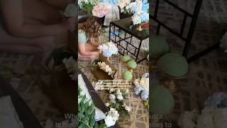 This is your sign to DIY your wedding florals  diybride weddingdiy diyfauxflowers centerpieces [upl. by Omiseno]