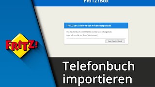 FritzBox Telefonbuch importieren  exportieren ✅ Tutorial [upl. by Einahc42]