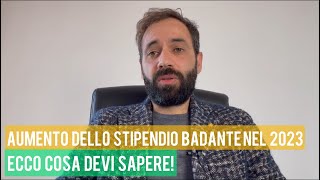 Aumento dello stipendio badante nel 2023 Ecco cosa devi sapere [upl. by Nednil]