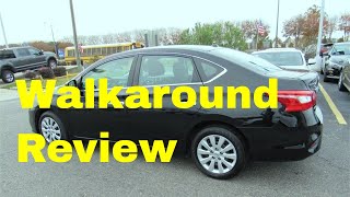 2017 Nissan Sentra SV Sedan  Walkaround Video Review Standard Features Pros and Cons FAQ [upl. by Longerich654]