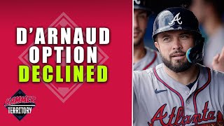 Atlanta Braves Joe Jimenez injury Travis dArnaud club option declined MLB free agency starts [upl. by Rollie]