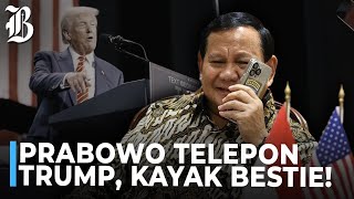 Prabowo Telepon Donald Trump Ucapkan Selamat Menang Pilpres AS [upl. by Goetz]