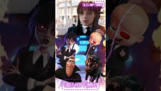 Dracula Hotel Transylvania vs Wednesday Addams Zombie vs Boss Baby vs Werwolf coffindance tileshop [upl. by Maitilde]