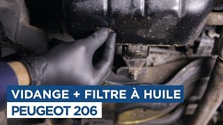 Comment faire la vidange  Peugeot 206 14Hdi [upl. by Bithia]