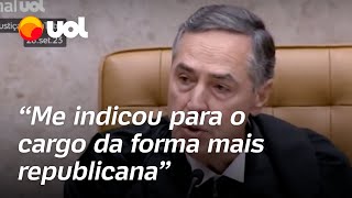 Barroso agradece Dilma por indicação ao STF ‘Não pediu não insinuou não cobrou’ [upl. by Vasiliki582]