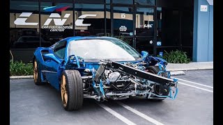 REBUILDING A WRECKED FERRARI 488 FROM COPART PART 2 [upl. by Sandra]