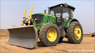 John Deere 6110B 2018  Reallife review [upl. by Naryk]