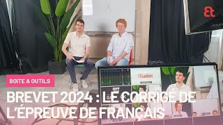 Brevet 2024  le corrigé vidéo de lépreuve de français [upl. by Chelton]