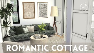 ROMANTIC COTTAGE FOR WRITER  Sims 4  CC SPEED BUILD [upl. by Llenna]