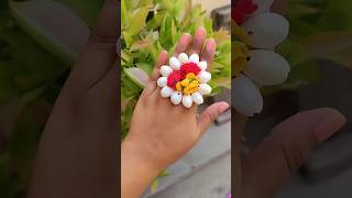 Diy ring making for haldi ceremonycraft jwellery shorts youtubeshorts trending [upl. by Aital]