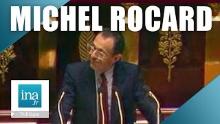 Le style de Michel Rocard à lAssemblée Nationale  Archive INA [upl. by Lev931]