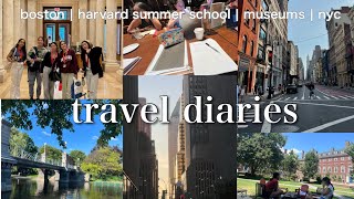 travel diaries summer23  harvard summer nyc boston [upl. by Enybor]