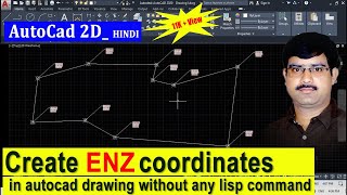 Create ENZ coordinates in autocad drawing without any lisp command aaosikhenautocad [upl. by Ettenowtna517]