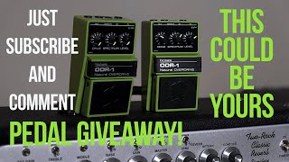 PEDAL GIVEAWAY Sub amp Comment to WIN a Nobels ODR1  The Secret Session Players Pedal [upl. by Yeltnerb490]