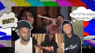 The “a” in aespa stands for gaaaaaaay insta live edition reaction [upl. by Rhyne]