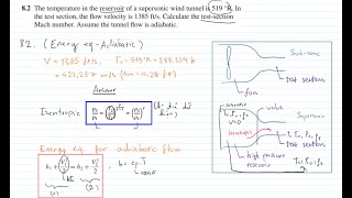 Aerodynamic 2 Compressible  Chapter 8 p1  Mach number Energy equation for adiabatic flow [upl. by Joannes]