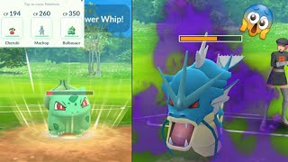 best battle bulbasaur vs gyarados and best moveset bulbasaur pokemon go [upl. by Catima421]