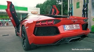 Lamborghini Aventador LP7004  Revs  Acceleration Sounds [upl. by Anpas]