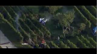 Petter Solberg Crashes into a power line causing it to fall [upl. by Meyer]