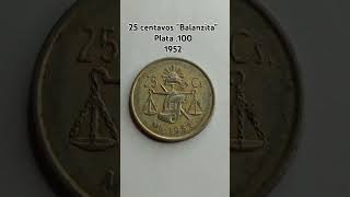 25 ctvs Balanzita 1952🇲🇽 monedas numismaticamexicana numismatica mx coleccion comparte viral [upl. by Heathcote]