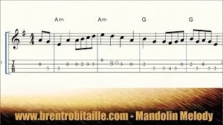 Mandolin tab  Ashokan Farewell  Sheet Music  Guitar Chords  Fiddle [upl. by Leummas135]