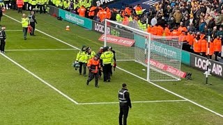 West Brom vs Wolves 20 Match suspended because of crowd trouble [upl. by Einna]