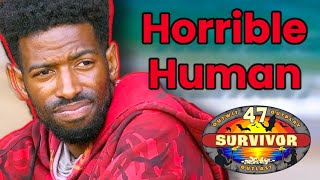 Rome From Survivor 47 is a HORRIBLE HUMAN [upl. by Neerac]