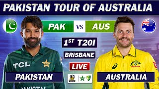 PAKISTAN vs AUSTRALIA 1st T20 Match LIVE COMMENTARY  PAK vs AUS T20 MATCH LIVE  TOSS UPDATE [upl. by Calendre]