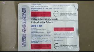 Vibite M 500 Tablet  Vildagliptin and Metformin Hydrochloride Tablets uses  Vibite M 500mg Tablet [upl. by Courtland]