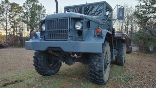 Mounting 39585R20s on a M35a2 deuce and a half [upl. by Maury]