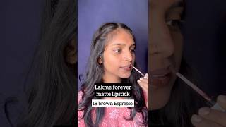 Let’s Try ye Brown Espresso Lip shade Dusky Skin tone par kesa lagta hai duskyskinmakeup lipstick [upl. by Smiley]