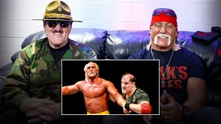 Hulk Hogan amp Sgt Slaughter watch their WrestleMania VII main event WWE Playback [upl. by Angelo]