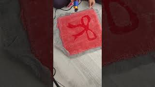 asmr tufted rug shaving asmr rugmaking tufting tuftedrug [upl. by Louise]