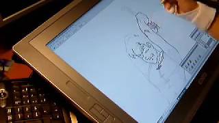 Wacom Cintiq 21ux in action [upl. by Eirojram]