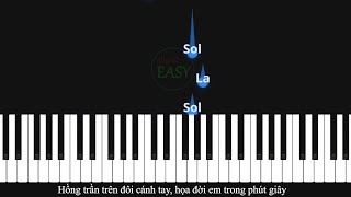 Hồng Nhan  Piano Easy  Đô Mi Sol [upl. by Ramled]