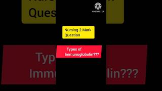 Types of immunoglobulinimmunoglobulinsimmunoglobulinnursingstudentnursingdrmgruniversity [upl. by Haronid]