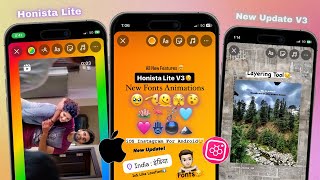 Honista Lite V3🔥iOS Instagram For Android  Share Reels like iPhone Story  iOS 174 Emojis [upl. by Eatnoj556]