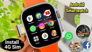 4G Android Smartwatch Review 😲  DW89 Smart Watch Unboxing And Review Cheapest Android Smartwatch [upl. by Hnahym]