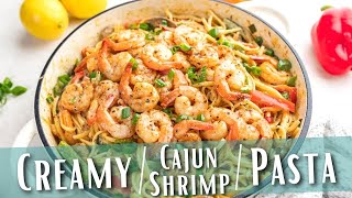 Creamy Cajun Shrimp Pasta [upl. by Gnourt]