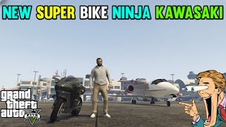 GTA 5  MICHAEL BUY NEW SUPER BIKE  KAWASAKI NINJA H2R  MICHAEL  FRANKLIN  TREVOR  GTA 5 [upl. by Mame226]