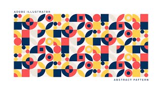 How to Create Abstract Pattern  Adobe Illustrator Tutorial [upl. by Yram435]