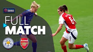 Full Match Leicester City v Arsenal  Barclays WSL 202425 [upl. by Nadler]