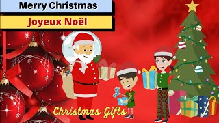 Merry Christmas  Joyeux Noël  Christmas Gifts Conversation in French [upl. by Spears]