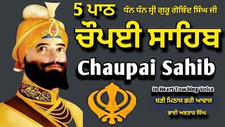 Chaupai Sahib 5 Path  Nitnem Chaupai Sahib  Vol 16  Chopai Sahib Full  BY NIRMOLAK GYAN [upl. by Nawtna]