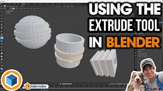 Getting Started with the EXTRUDE TOOL in Blender [upl. by Eerased]