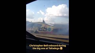 Christopher Bell onboard during the big one at Talladega  team radio 🤯 Credit Basso488 [upl. by Azyl406]